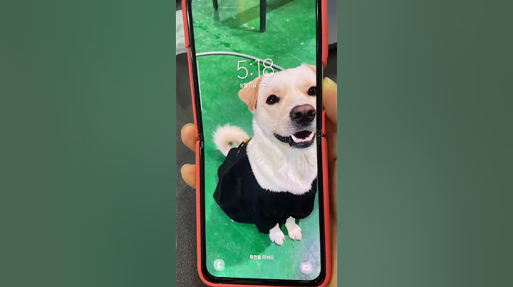 접히는 갤럭시폰z플립3 오래쓴 액정 상태