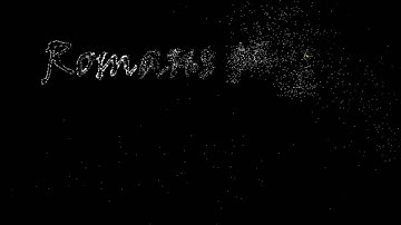 text with particles