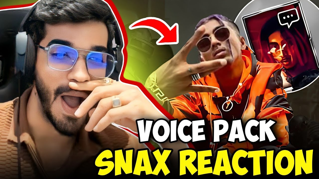 Snax Reaction On MC Stan Voice Pack In BGMI🤩 - YouTube