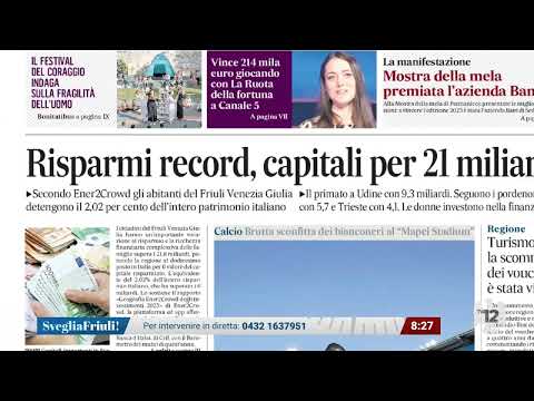 SVEGLIA FRIULI | 29/09/2025