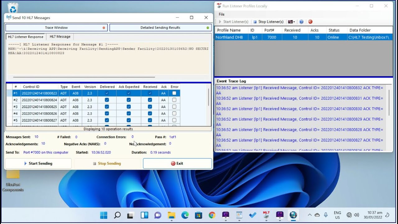 FREE HL7 TCP/IP Sender