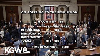 House approves war powers resolution after multiple failed votes to halt Iran war