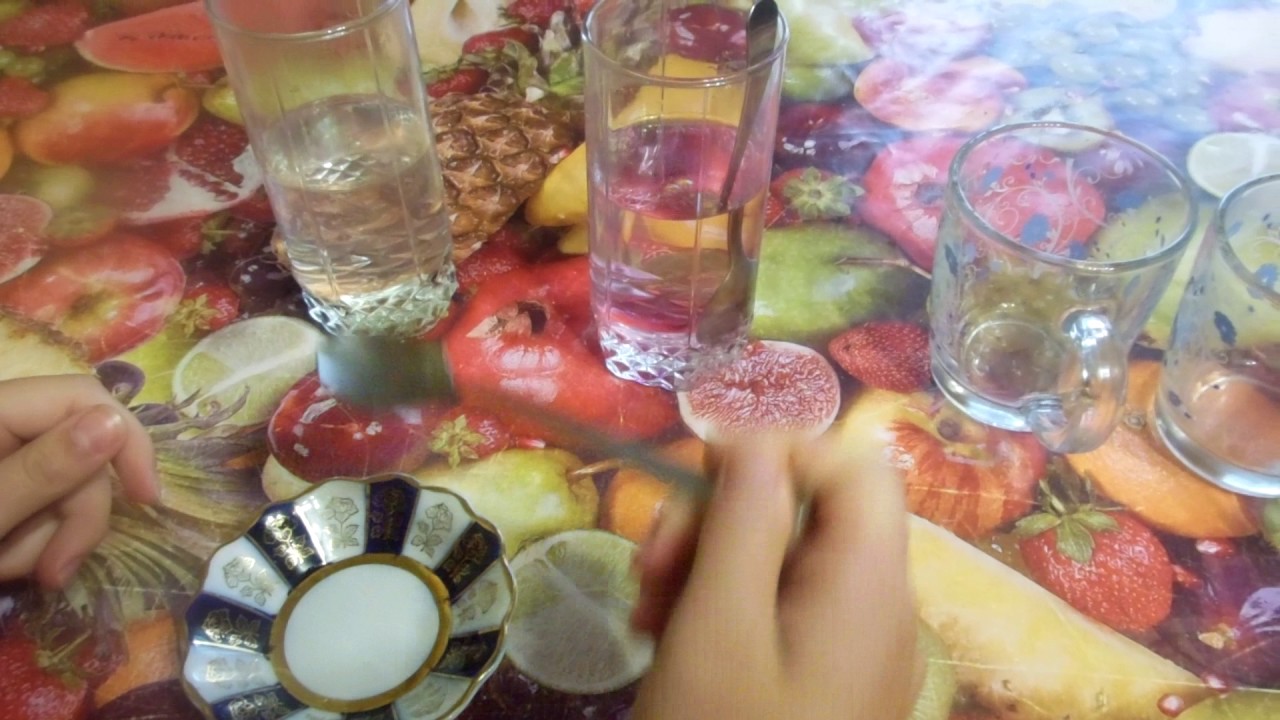 Диффузия в жидкостях, опыт с марганцовкой - YouTube