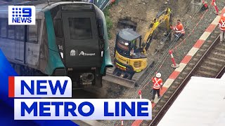 Work continues on new Sydney metro rail line | 9 News Australia