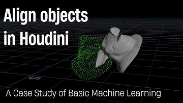 Align Objects in Houdini - a case study of basic machine learning