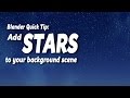 Blender Quick Tip: Create Stars Using Nodes