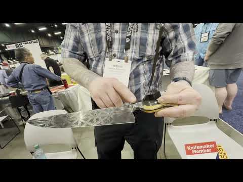 The Blade Show 2025 the booth of Apple Valley Forge both collectable and useable