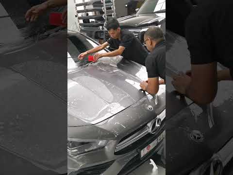 Perfect Mercedes PPF install! Protect your car’s paint with flawless film. #Mercedes #PPF #CarLovers