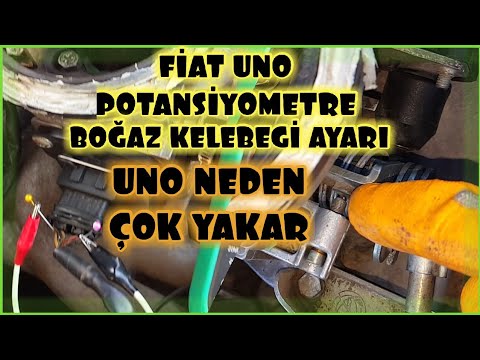 FiAT UNO SX BOĞAZ KELEBEĞi, POTANSiYOMETRE AYARI, ROLANTi DALGALANMASINA SON #6