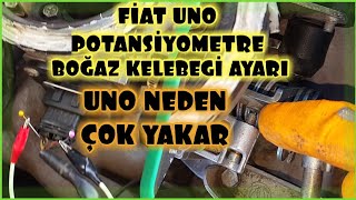 FiAT UNO SX BOĞAZ KELEBEĞi, POTANSiYOMETRE AYARI, ROLANTi DALGALANMASINA SON #6