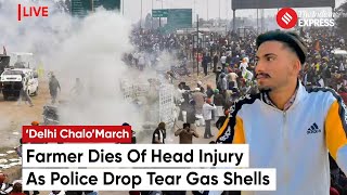 Farmer Dies Of Head Injury As Haryana Police Drop Tear Gas Shells At Khanauri Border | Farmers Live