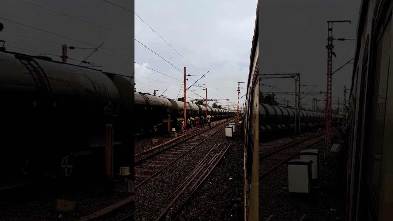 BTPN Oil tanker train slowly rolling through Dum Dum JN