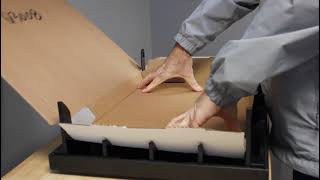 How to Fold Your Flat Corrugated Cardboard Mailer, Shipping Box Using a Easy Fold Fixture, Jig, Unit