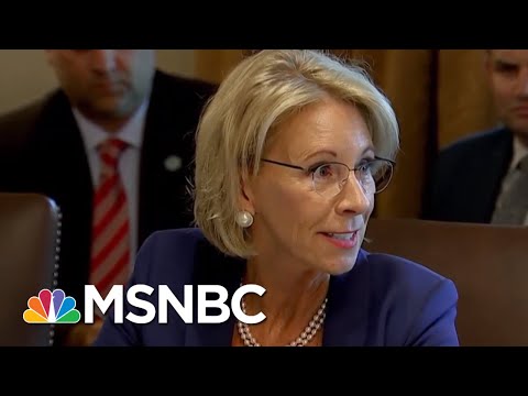 Betsy DeVos Considers Using Federal Funds For Guns In Classrooms | Velshi & Ruhle | MSNBC