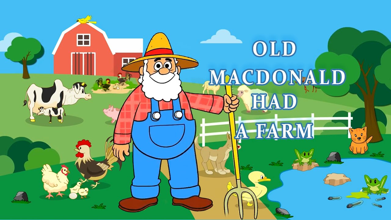 Включи old macdonald. Old MACDONALD had a Farm. Old MACDONALD had a Farm Nursery Rhymes. Old MACDONALD had a Farm трактор.