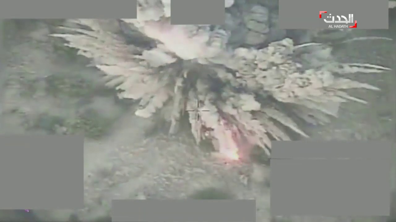 شاهد فيديوهات لعميلة استهداف عناصر من الحوثيين