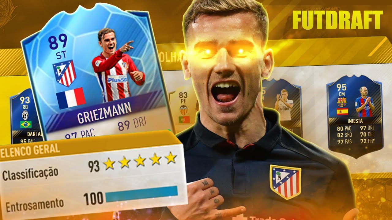 fifa ultimate team 18 FIFA 17 FUT DRAFT EM BUSCA DO 193 - O TIME FICOU ABSURDO!!!!
