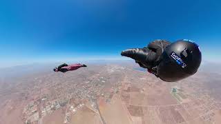 Training Wing-suits with Aly over Perris CA