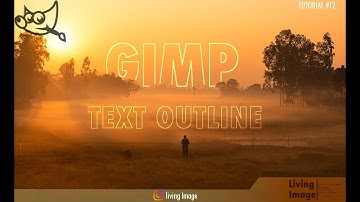 How to Outline Text in Gimp | Text Effect in Gimp