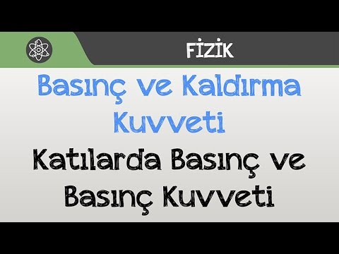 Basınç ve Kaldırma Kuvveti - Katılarda Basınç ve Basınç Kuvveti