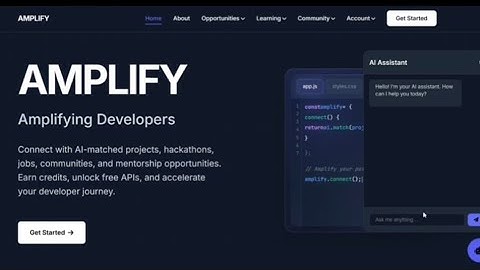 Amplify – A Complete Developer Ecosystem for the Next Generation