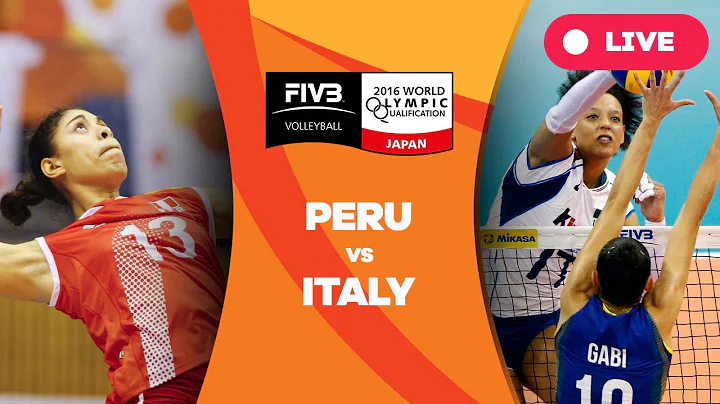 Peru v Italy - 2016 Women's World Olympic Qualific...