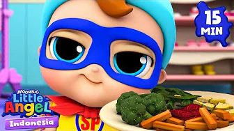 Makan Sayur Supaya Pintar dan Kuat! | Little Angel Bahasa Indonesia | Kartun dan Lagu Anak thumbnail