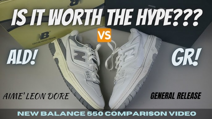 New Balance 550 White / Green Comparison, ALD vs GR, BB550ALD bb550wt1