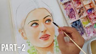 How To Paint Aishwarya Rai Bachchan Part 2 - Painting The Face