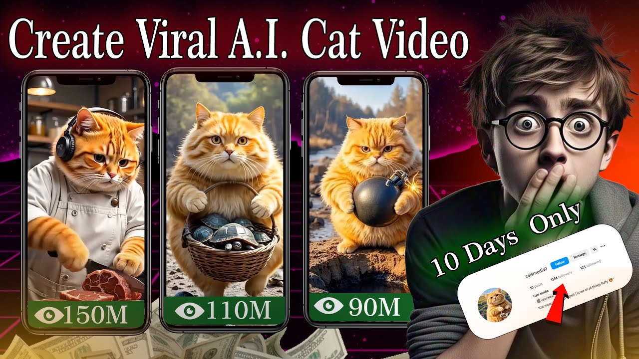 3 Easy Steps to Make VIRAL Ai Cat Videos | viral ai cat video - YouTube