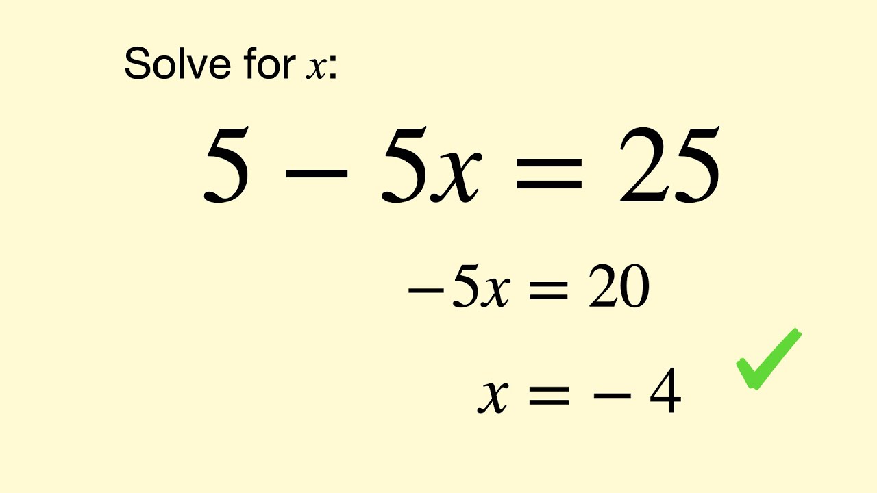 Solving Equations Balancing And Inverse Operations Youtube