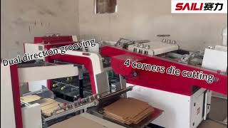 SLG-600G Automatic Cardboard corner cutting and grooving machine for rigid box making