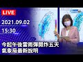 【LIVE直播】又有颱風形成？今起午後雷雨彈開炸五天　氣象局最新說明｜2021.09.02