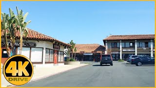Driving Tour of Brea Village (Shopping mall) [4K]