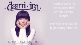 Video thumbnail of "Dami Im - I Need To Be In Love - lyrics - Classic Carpenters album"
