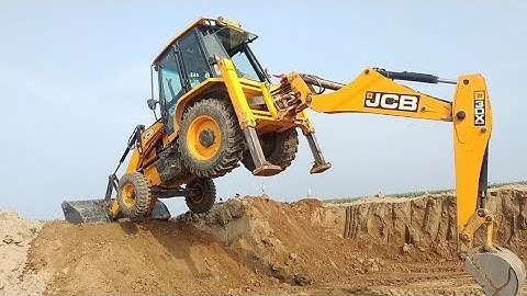 Amazing JCB 3DX Going Extremely Severe Multiple Stunts | JCB | Experiment | JCB video| Jcb stunt |