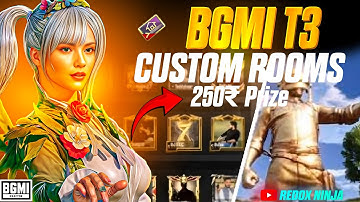BGMI Live | Custom Room Matches 🔴 | T3/T2 Tournament Gameplay | Redox Ninja