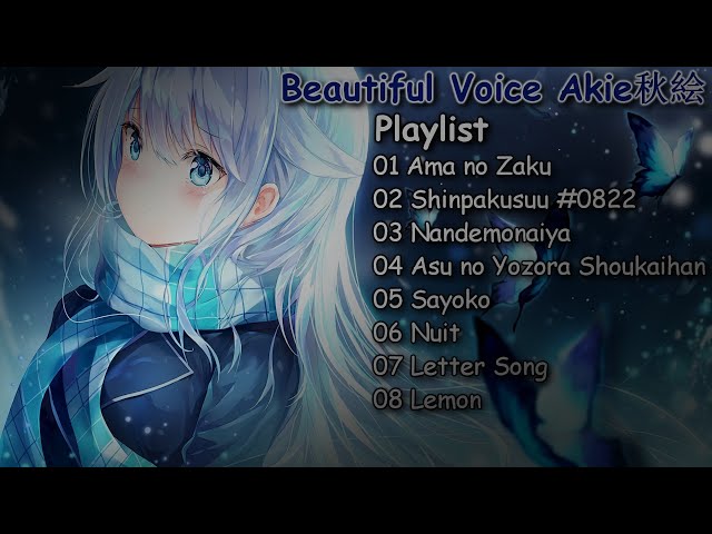 【Beautiful Voice】Best Cover Akie秋絵 Playlist - Beautiful Japanese Songs | Collection #3 class=