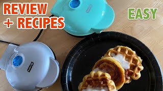 Dash Mini Griddle and Waffle Maker Review + Recipes