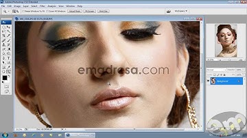 Photo Retouching Photoshop Urdu Tutorial by Emadresa ( Part 1 )