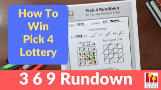 Today i walk through how to win the pick 4 lottery using 3 6 9 tic tac
toe rundown strategy. this strategy will work in all states and co...