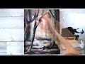 How to paint beautiful light shining through the trees / Landscape Art / Oval Brush / Acrylics