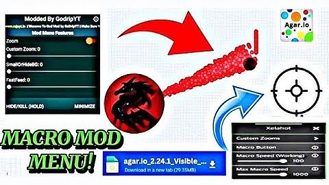 AGARİO NEW XELAHOT MACRO + ZOOM + XSPEEDER MOD MENU | İOS FOR ANDROİD! أغاريو ماكرو الجديد (Snay.io)