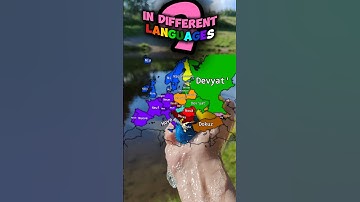 NINE9 in different languages #geography #mapping #maps #europe #map