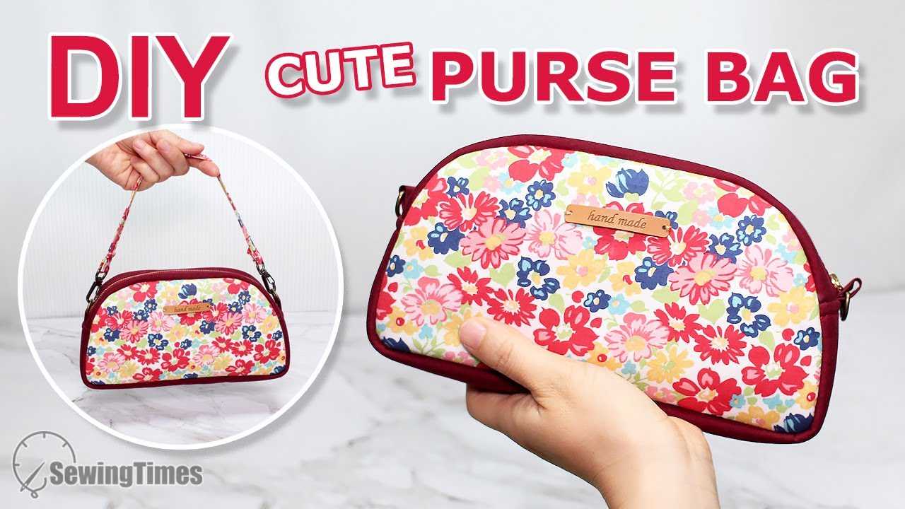 DIY CUTE PURSE BAG | Zipper Pouch Bag Step By Step Tutorial ...