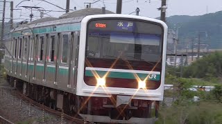 【E501系付属のラスト編成】578M E501系K754編成 普通 水戸行き 常磐線 泉-植田間の横山踏切を通過