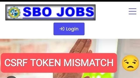 CSRF TOKEN MISMATCH இக்கு தீர்வு?? How to solve CSRF TOKEN MISMATCH ?? #sbo #sbotvm #onlinejobtamil