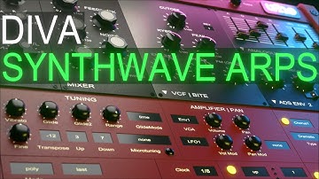 Diva Jupiter Synthwave arps Sound Design Tutorial