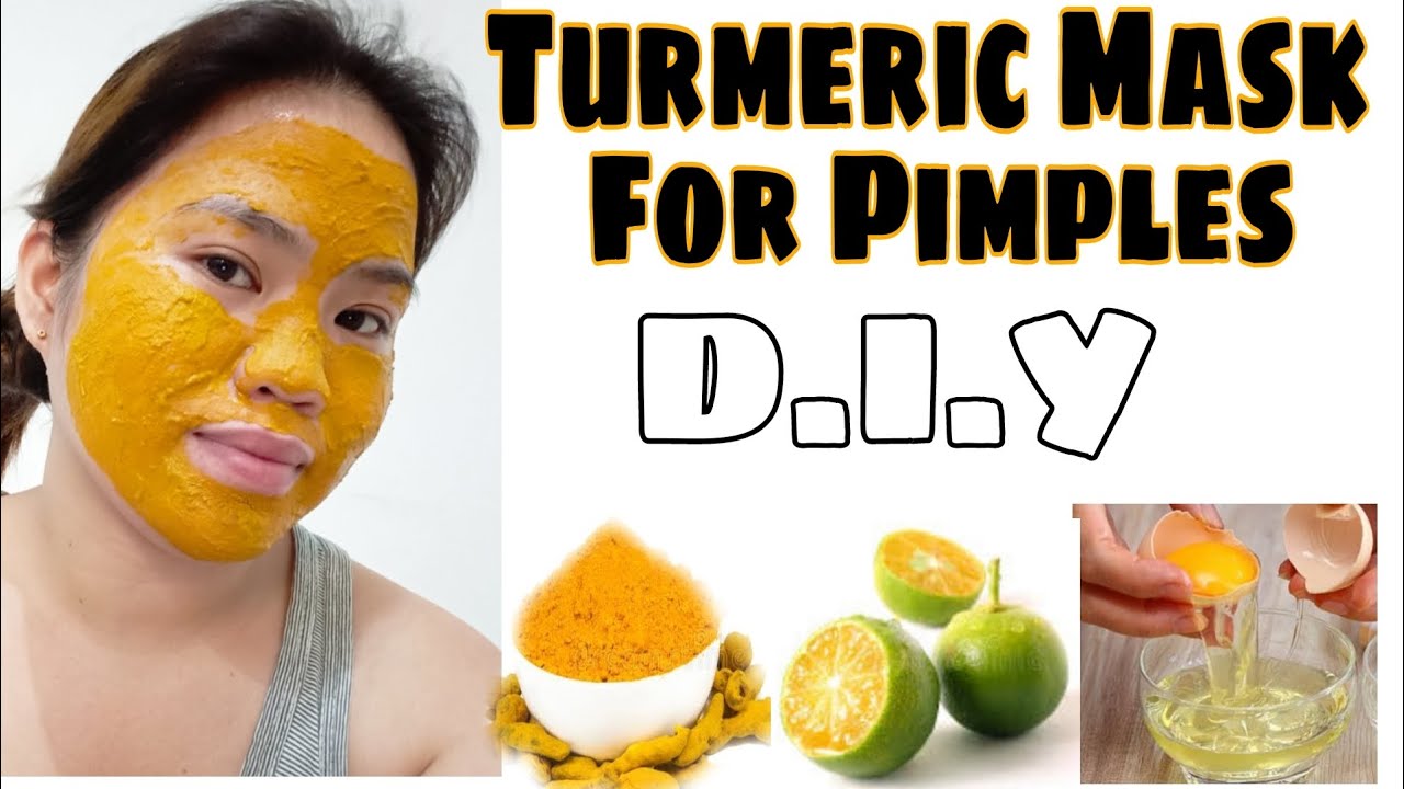 I Used Turmeric Mask For my Pimples Day 1 YouTube