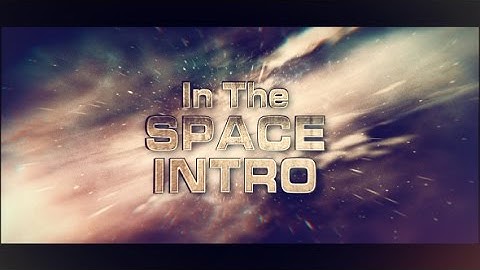 In The Space Intro | After Effects Template | Openers